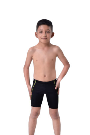 Boxer para natación en lira para niño negro