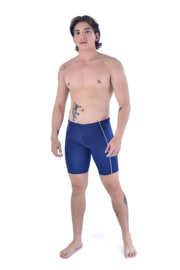 Boxer para natación en lira para hombre negro